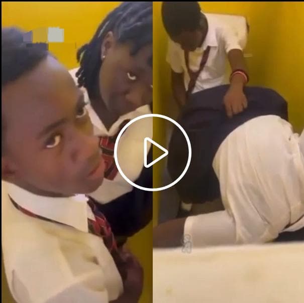 Senior high school student caught fucking in the school toilet