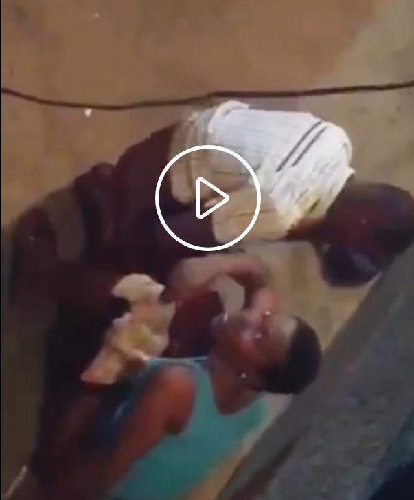 Man caught fucking Ashawo in the street